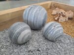 Sphère décorative en marbre naturel pour intérieur ou extérieur