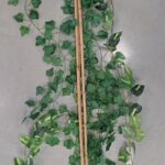 Lot de 3 tuteurs en bambou naturel pour soutenir plantes au jardin