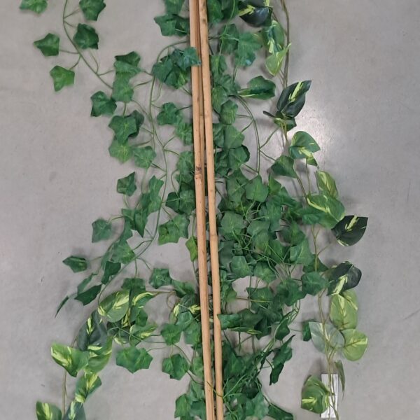 Lot de 3 tuteurs en bambou naturel pour soutenir plantes au jardin
