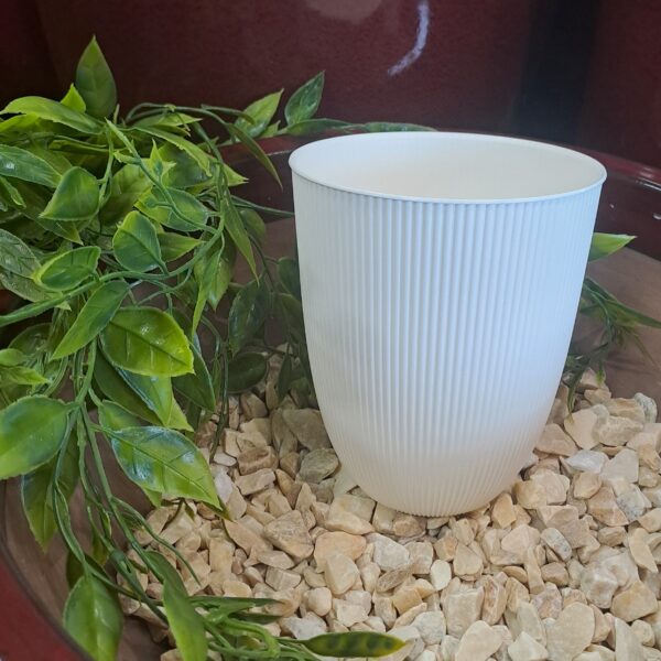 Cache‑pot Iris ivoire 1,3 L pour plantes