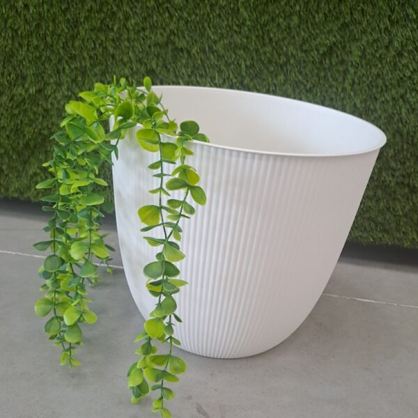 Cache‑pot Iris ivoire 14,8 L pour plantes