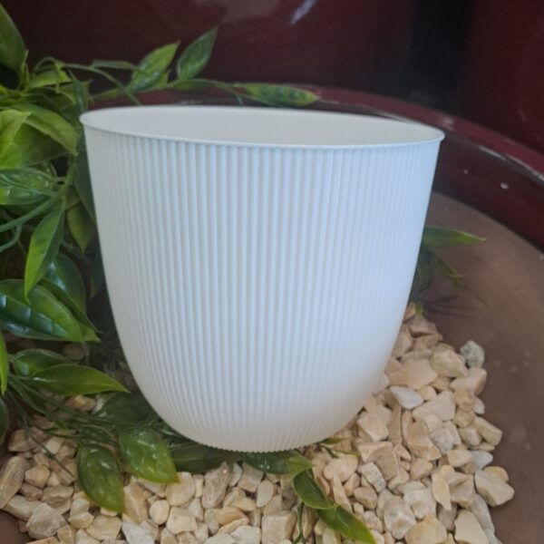 Cache‑pot Iris ivoire 2,1 L pour plantes
