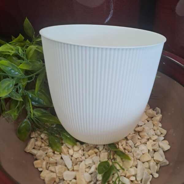 Cache‑pot Iris ivoire 3,6 L pour plantes