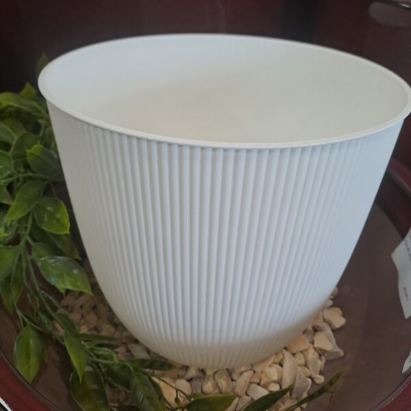 Cache‑pot Iris ivoire 6,1 L pour plantes