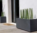 Jardinière Graphit gris anthracite 98 L pour plantes et fleurs