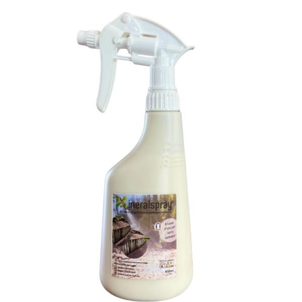 Spray Minéral 650 ml, traitement minéral hydrofuge prêt à l’emploi pour surfaces poreuses.