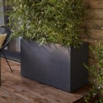 Muret Basalt anthracite 116 L — jardinière longue pour plantes et fleurs