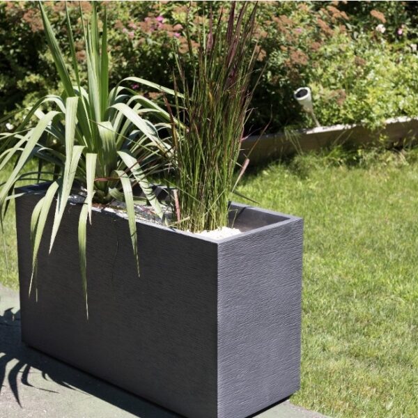 Muret Graphit gris anthracite 116 L pour plantations