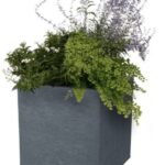 Pot de fleurs GraphitUp gris anthracite 21 L en plastique