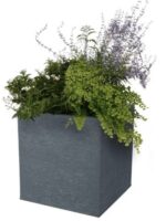 Pot de fleurs GraphitUp gris anthracite 21 L en plastique