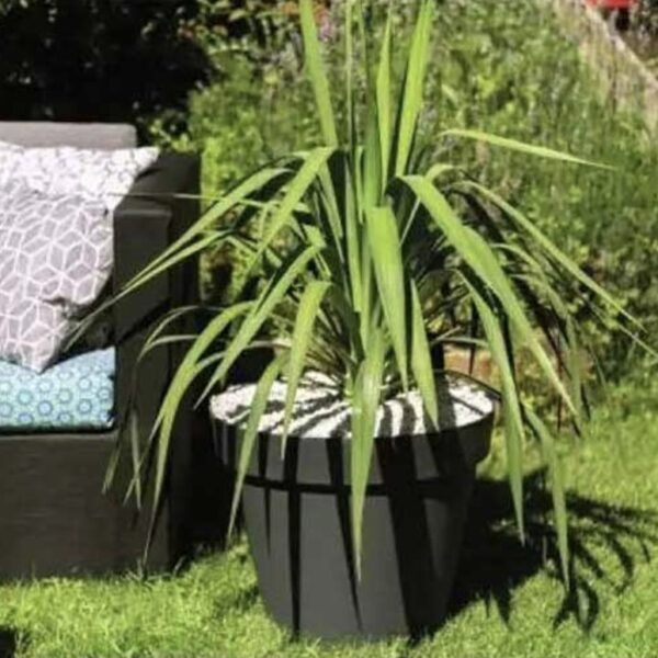 Pot Toscane anthracite 43 L pour plantes