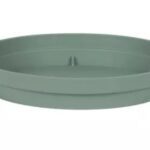 Soucoupe Toscane vert laurier Ø 22,5 cm en plastique pour pot de fleurs