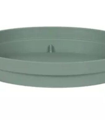 Soucoupe Toscane vert laurier Ø 22,5 cm en plastique pour pot de fleurs