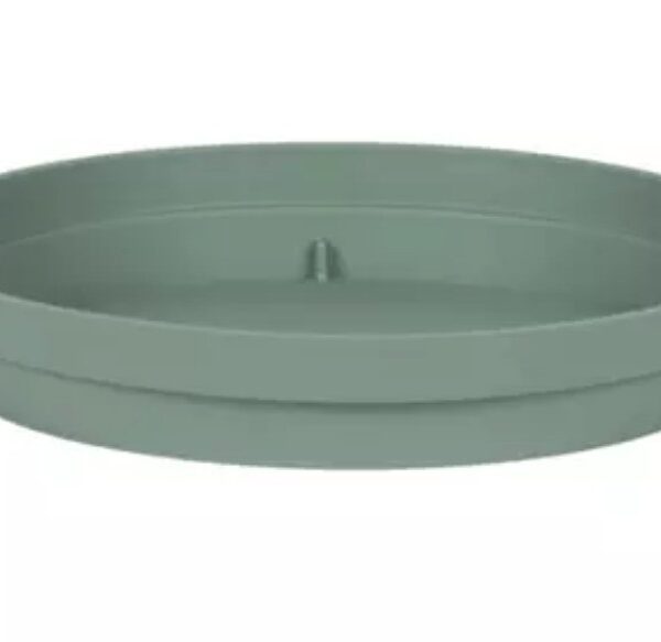 Soucoupe Toscane vert laurier Ø 22,5 cm en plastique pour pot de fleurs