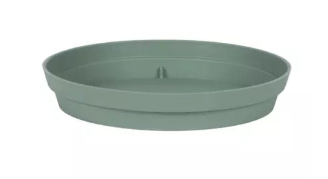 Soucoupe Toscane Vert Laurier – Ø 22,5 cm Soucoupe Toscane vert laurier Ø 22,5 cm en plastique pour pot de fleurs
