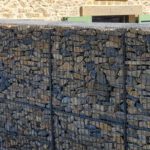 Mur en gabions décoratif pour aménagement paysager et jardin extérieur