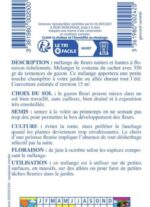 Mélange de fleurs pour gazon japonais – graines pour pelouse fleurie naturelle