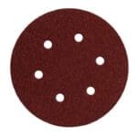 Lot de 5 disques abrasifs grain P100 pour ponceuse, destinés aux travaux de ponçage intermédiaire et de préparation des surfaces.