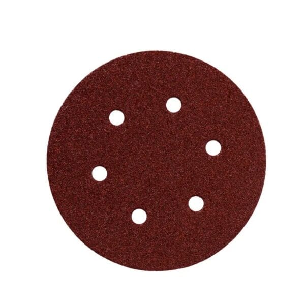 Lot de 5 disques abrasifs grain P120 pour ponceuse, adaptés aux travaux de ponçage intermédiaire et de préparation des surfaces.