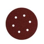 Lot de 5 disques abrasifs grain P40 pour ponceuse, destinés aux travaux de décapage et de ponçage intensif.