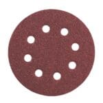 Lot de 5 disques abrasifs grain P80 pour ponceuse, adaptés aux travaux de décapage et de ponçage du bois.