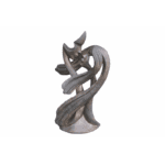 Statue couple de rêve effet rouille