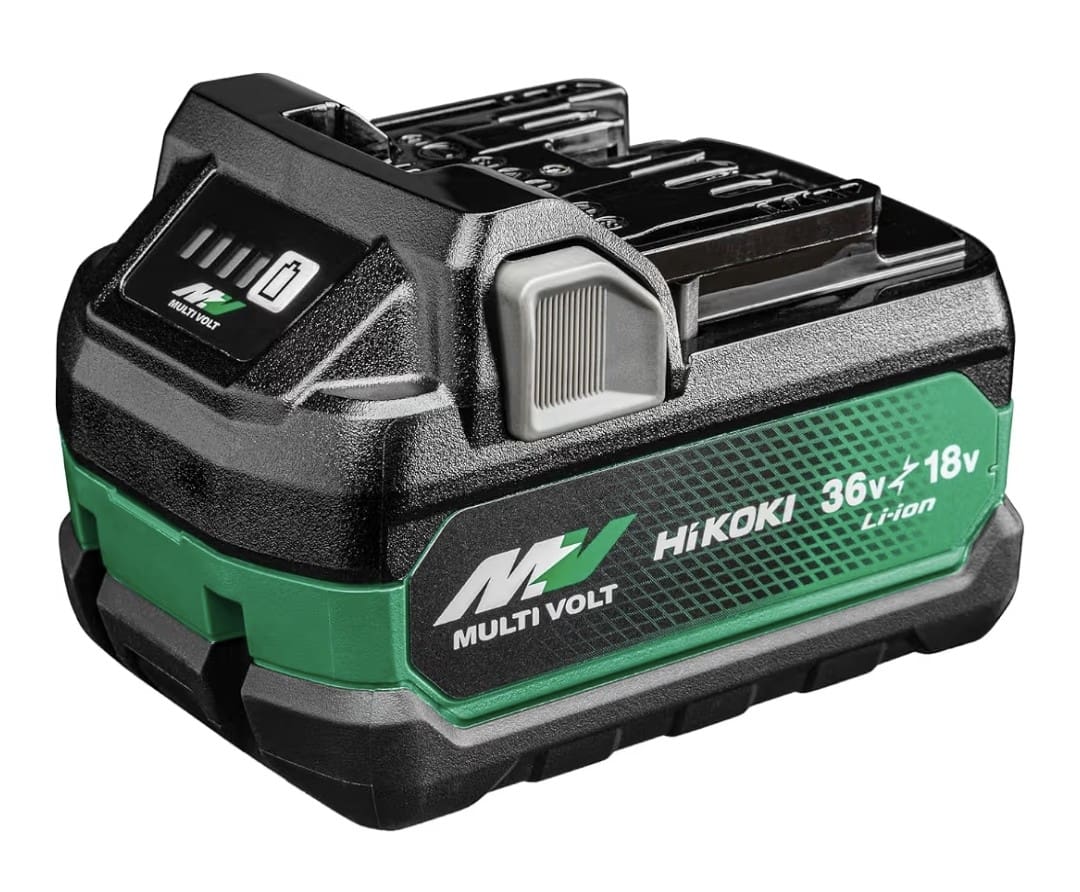 Batterie HiKOKI Multi Volt 36 V 2,5 Ah Batterie HiKOKI Multi Volt 36 V 2,5 Ah / 18 V 5,0 Ah lithium-ion pour outils électroportatifs sans fil.