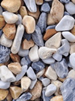 Galet mix tropical 30-60 mm pour décoration de jardin et aménagement paysager extérieur