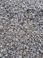 Gravier gris clair 6-10 mm pour aménagement paysager extérieur