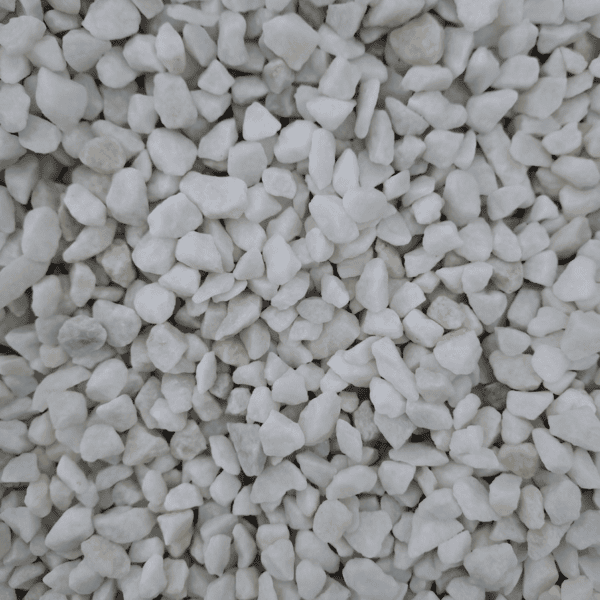 Gravier de marbre blanc pur premium 8-12 mm pour aménagement paysager de jardin