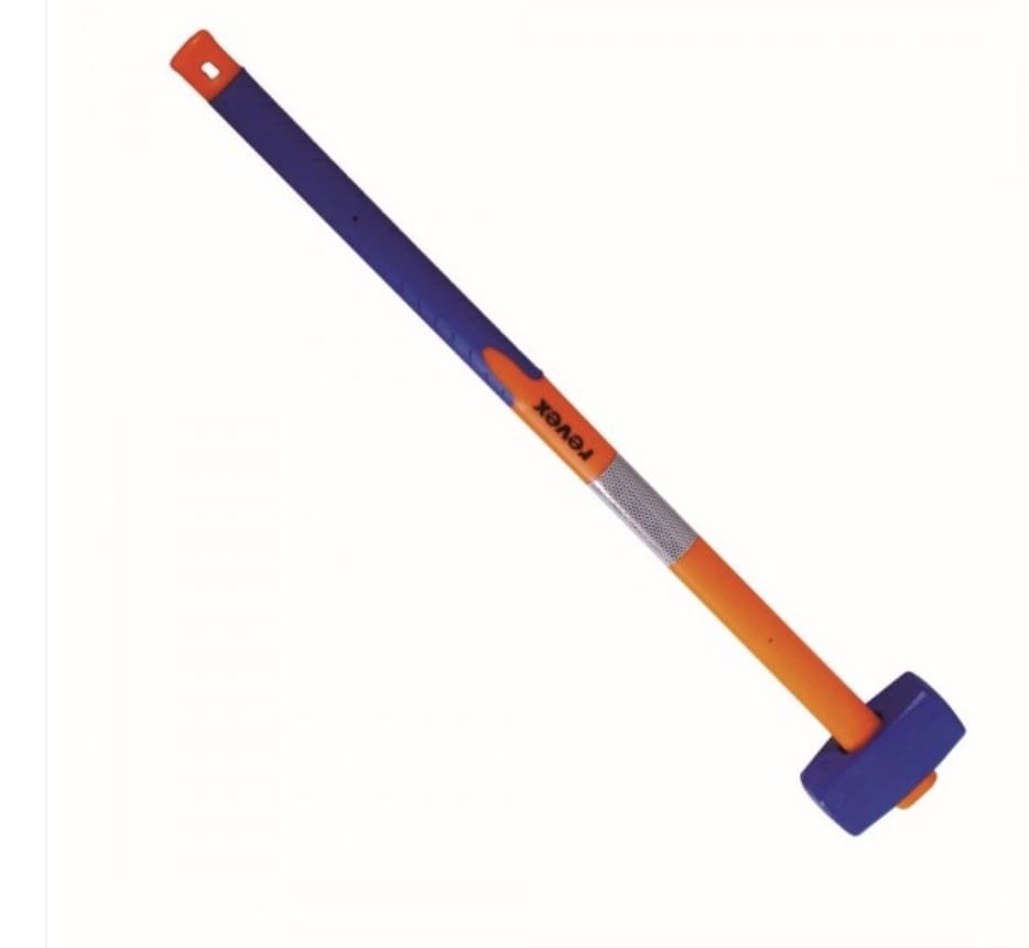 Masse couple Inovex Revex 4 kg avec manche tri-matière 90 cm Masse couple Inovex Revex 4 kg avec manche tri-matière de 90 cm pour enfoncer des piquets, frapper et réaliser des travaux de démolition.