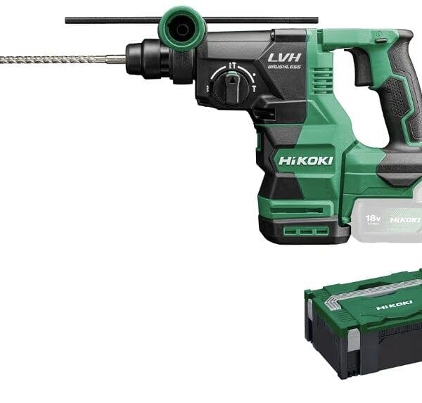 Marteau perforateur sans fil HiKOKI SDS-Plus pour percer le béton, la maçonnerie, le bois et le métal.