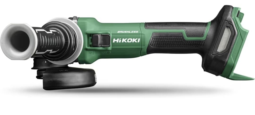 Meuleuse d'angle sans fil HiKOKI 125 mm Brushless Meuleuse d'angle sans fil HiKOKI 125 mm Brushless pour les travaux de coupe, meulage et ébarbage sur métal, pierre et matériaux de construction.