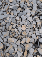 Paillettes d'ardoise naturelle 20/40 mm pour paillage minéral et décoration de jardin