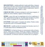 Sachet de graines de haricot nain beurre Minidor