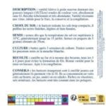Sachet de graines de haricot nain Braimar
