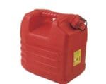 Jerrican plastique rouge pour hydrocarbures de 20 litres