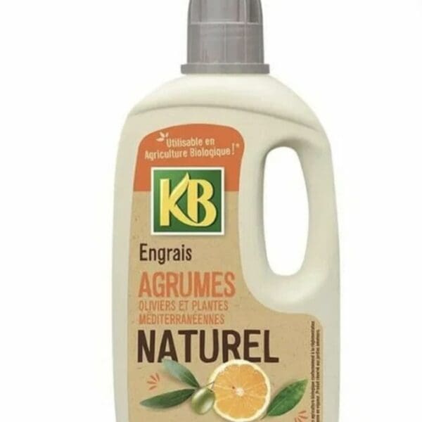 Engrais agrumes KB naturel 1 L pour agrumes, oliviers et plantes méditerranéennes