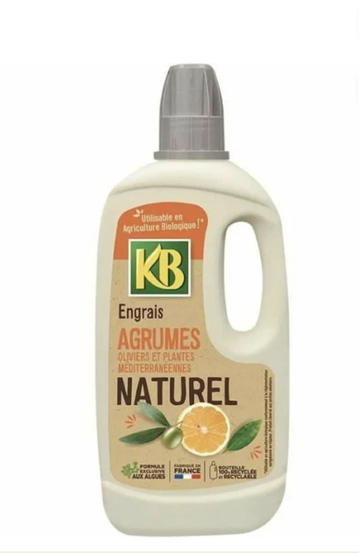 KB Engrais Agrumes Naturel 1 L Engrais agrumes KB naturel 1 L pour agrumes, oliviers et plantes méditerranéennes