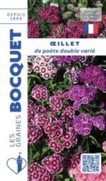 Sachet de graines d’œillet de poète double varié