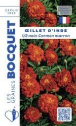 Sachet de graines d’œillet d’Inde marron