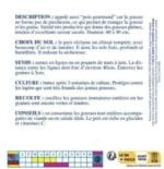 Sachet de graines de pois normand mange-tout