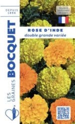 Sachet de graines de rose d’Inde double grande variée