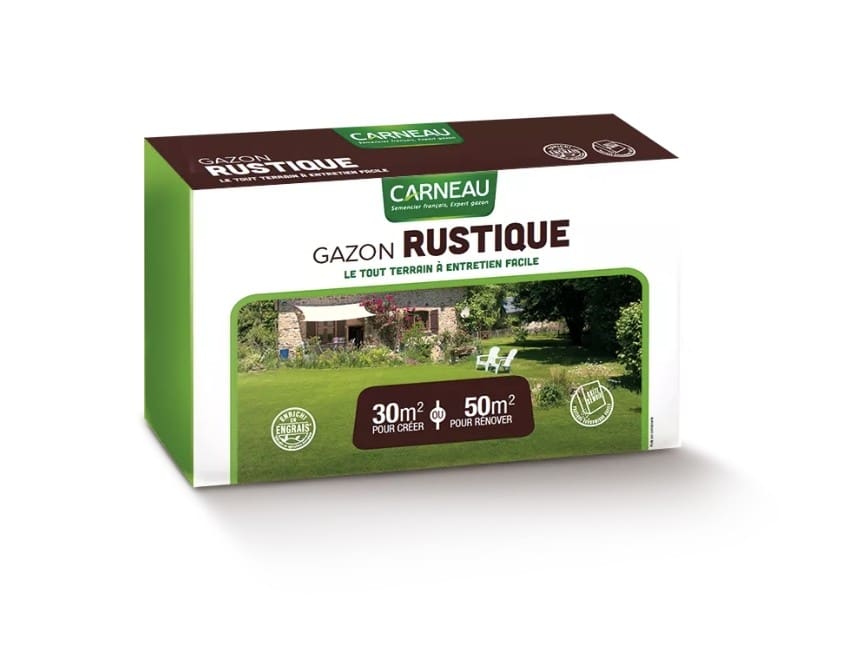 Gazon rustique – Semences pour pelouse robuste Gazon rustique en graines – pelouse résistante et facile d’entretien