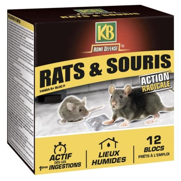 KB produit anti-souris et rats contre les rongeurs