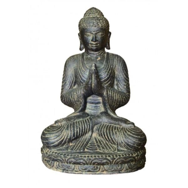 Statue de Bouddha assis en position de salutation