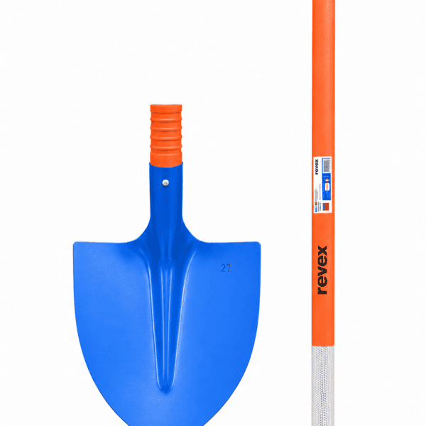 Pelle ronde de jardin robuste pour creuser, retourner et charger la terre