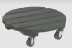 Roule-pot en bois FSC teinté anthracite