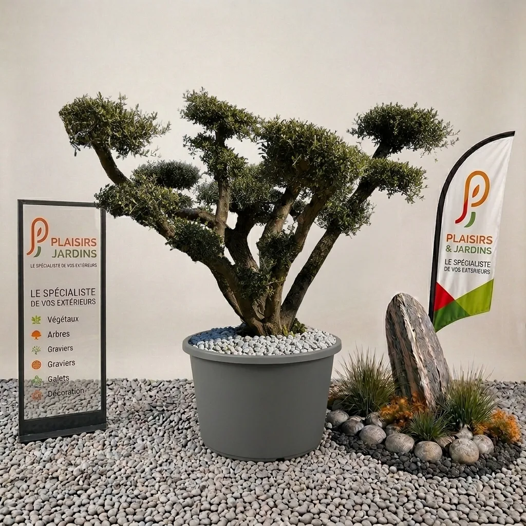 Olivier pompon de Tarragona en pot 285 L Olivier pompon de Tarragona 285 litres